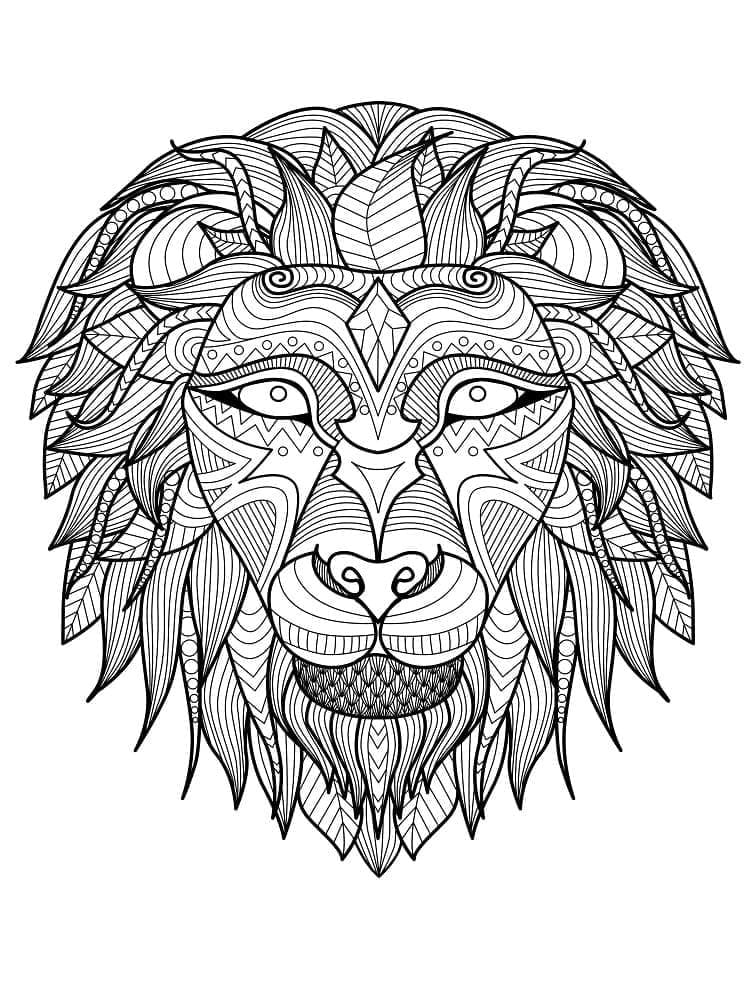 Mandalas Lion 27